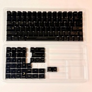 In-stock black ceramic-like keycaps, small complete set, standard height PBT Customization DIY Mecha