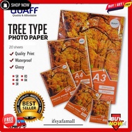 Quaff Glossy Photo Paper With 3R Back Stamp|4R|5R|A3 Size A4/ 230Gsm ||180Gsm (20 Sheets) Direct Del
