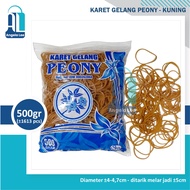 Grosir Karet Gelang Kuning Peony 500gram ikat duit uang barang dapur