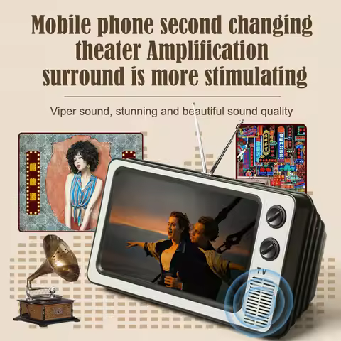 Phone Screen Magnifier Enlarged Expand Stand Phone Holder HD Video Amplifier Eyes Protection Retro T