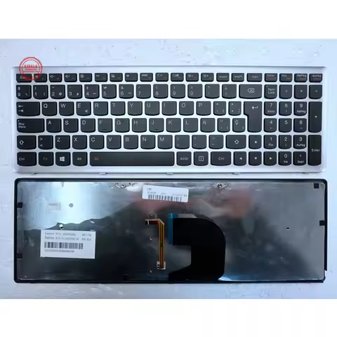 US/FR/TI/RU/SP NEW Keyboard For Lenovo Ideapad Z500 Z500A Z500G P500 P500A Laptop Silver Frame