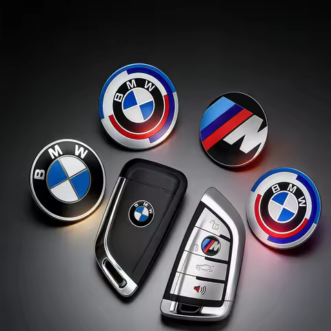 For BMW M E30 E36 E39 E46 E60 E90 G30 X3 X5 Easy Installation 11mm 14mm Car Remote Key Sticker M Emb