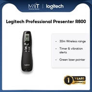 Logitech Professional Presenter R800, Wireless Presentation , Green Laser Pointer - Black (910-00135