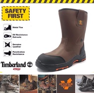 Timberland Premium Upper Cowhide Highcut Steel Safety Boot Kasut Keselamatan Timber Pro Terunggul