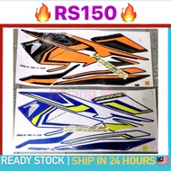 Body Sticker (11) RS150 V2 RS150R V2 RS 150 R V2 RS 150R V2 Stiker Cover Set Stripe 11 Coverset Body
