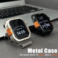 Aluminum Alloy Metal Case  for IWatch Series 10 46mm Ultra 2 49mm Luxury Protector Bumper Frame Case