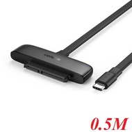 Ugreen 70554 0.5M black reads 2.5 inch SATA drive to USB type C 50cm CM308