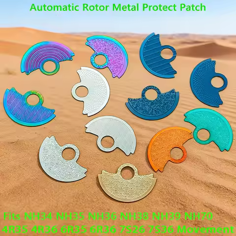 NH35 Movement Automatic Hammer Rotor Metal Patch Fits NH36 4R35 6R35 NH38 NH39 7S26 Movement SKX007 