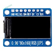 IPS RGB Display 0.96 Inch 7P SPI HD 65K Full Color LCD Module ST7735 Drive IC 80X160 (Not OLED)