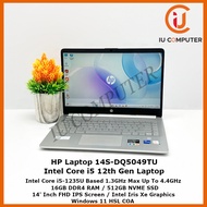 HP LAPTOP 14S-DQ5049TU INTEL CORE I5-1235U 16GB RAM 512GB NVME SSD USED LAPTOP REFURBISHED NOTEBOOK