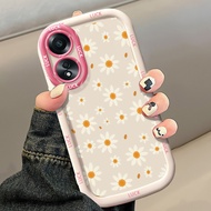 Casing hp for OPPO A58 4G A78 4G A58 5G A58X 5G A78 5G A1X 5G A2X 5G Daisy Flower Case aesthetic pho