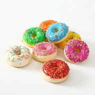 Squishy Slow Rebound 7cm Donut Magnet Refrigerator Sticker Keychain Pendant PU Simulation Bread Toy 