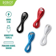 Kabel Data Charger Robot RBM 100 bijian Fast Charging kabel cas Premium