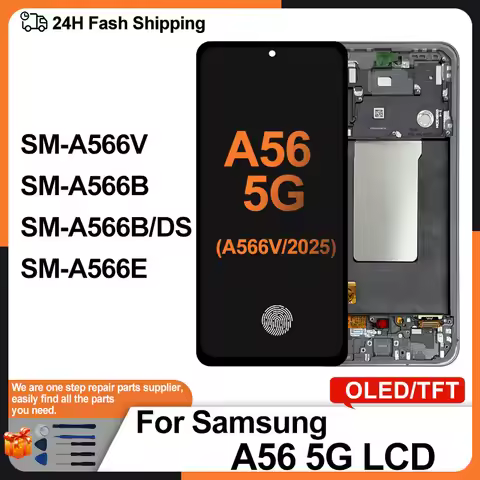 6.7" OLED For Samsung Galaxy A56 5G LCD SM-A566V Display SM-A566BTouch Screen Digitizer For Samsung 
