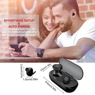 TWS 5.0 Bluetooth-compatible Headset Wireless Earphone Mini Headset Earplug Y30 Waterproof Earbuds Touch Headphone ForAndroid