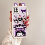 Cho Oppo A73 5g trường hợp ba chiều tai con vật điện thoại chống sốc trường hợp