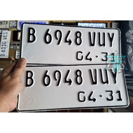 New Font Motorcycle Std Plate Number