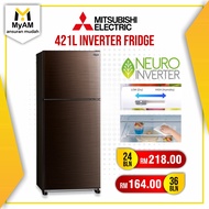 [Peti Sejuk] Ansuran Mudah Mitsubishi 421 Litre Top Freezer Inverter Fridge