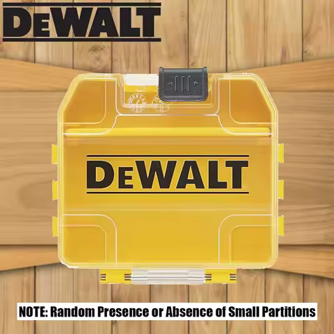 DEWALT Original Drill Bits Mini Containment Box Yellow Shell Sliding Switch Small Tough Case 74*67*1