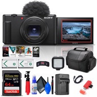 Sony ZV-1 II Vlog Camera for Content Creators and Vloggers (Black) (ZV-1M2/B) + 64GB Card + Corel Ph