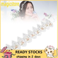 magicstore 1 Yard Floral Trim Ribbon  Rose Petal Shape Design Milk Fiber Material Comfortable to Use