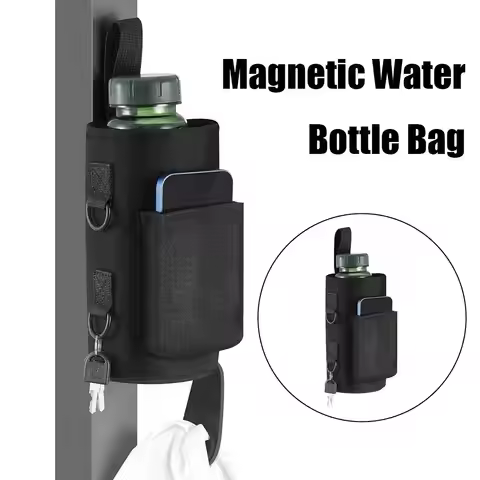 Magnetic Gym Water Bottle Bag Non Slip Magnetic Gym Sling Bag Portable Magnetic Water Bottle Carrier