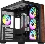 Thermaltake View 380 WS ARGB; Mid Tower Chassis; Side Wood Trim; 4x120mm ARGB Lite Fans Included; 41