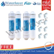 Fast pure ไส้กรองน้ำ ขั้นตอนที่4 ขั้นตอนที่5 Post Carbon10.5 นิ้ว  /Post carbon 10นิ้ว มาในชุดจับคู่