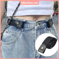 [Johor Seller] Lazy Waist Belt Snap Closure Unisex Jeans Pants Dresses Invisible Elastic Waistband T