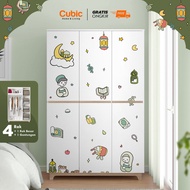 [EDISI RAMADHAN] Cubic Lemari Pakaian Bergambar / Lemari Baju / LUNA MILANO LP