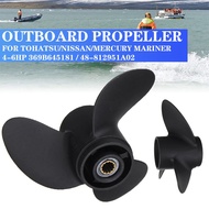 7.8 x 9 Marine Outboard Propeller For Tohatsu Nissan Mercury Dongfa Mercury 4-6HP aluminum alloy mar