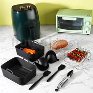 Silicone Air Fryer Accessory Set  8 Inch Silicone Liner Basket with Gloves Grill Brush Reusable Oven