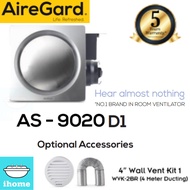 AIREGARD AS-9020-D1  4" SILENT VENTILATOR (ROUND) (SILVER)
