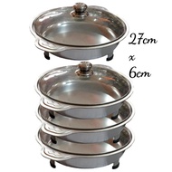 Buffet tray set / buffet tray / buffet / tray. Bulat turup kaca