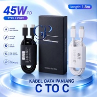 PD C to C Data Cable 1.8Meter 45W Compatible with Sam Galaxy S25 Ultra Real IC 5A Super Fast Chargin