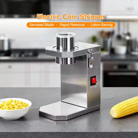 ITOP CS7-3 Commercial Electric Corn Stripper Heavy-Duty Stainless Steel Automatic Cutter for Raw&Coo