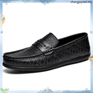 THE FLEXX Men's Leather Slip-On Moccasin Shoes -TF7240-HJ1-82-D.TAN