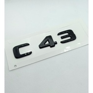 C-CLASS W205 W206 C43 Rear Emblem Logo Black Badge