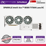 SPARKLE Intel Arc B580 TITAN Luna OC 12GB GDDR6 Graphics Card SB580TW-12GOC