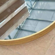 Cermin Bilik Mandi Cermin Panjang Penuh Cermin Aloi Aluminium Bulat Cermin Solek Bilik Mandi Cermin 