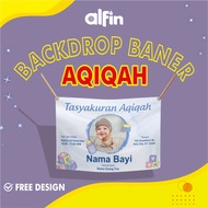 Print AQIQAH BACKDROP BANNER | Flexy 280