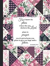 *FOR I KNOW THE PLANS* 2021: 2021 Inspirationa Desk Calendar & Weekly Planner with Christian Quotes 