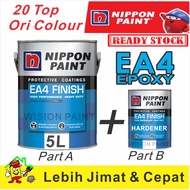 5L ( 5 LITER )  Nippon Paint EA-4 ( 4L + 1L HARDENER ) Floor Paint Protective Coating EA4 Finish 5 L