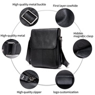 WESTAL Men's Genuine Leather Shoulder Bag For Men Casual Crossbody Man Handbag Messenger Bag Male Side Bags Guarantee Men's Bags