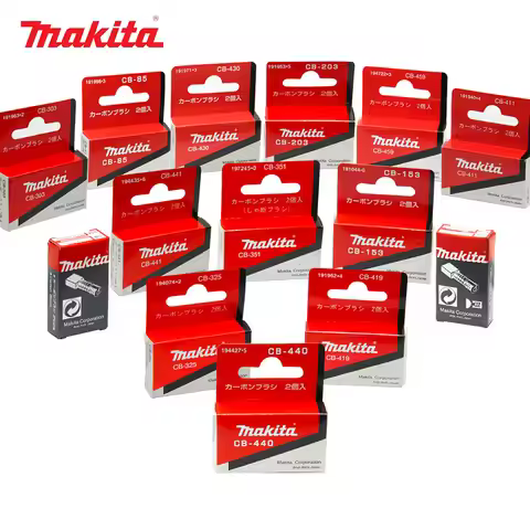 Original Makita Carbon Brushes for Makita Power Tools Drills Grinders Saws Planers Hammers CB153 303