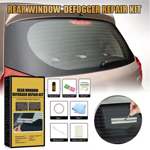 DIY Car Defogger Repair Kit Rear Window Defroster Grid Line Repair Kit Conductive Quick Repair Car W