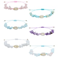 New Gravel Shell Bracelet Opal Amethyst Stone Bracelet