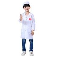 【Scten】ชุดหมอ เสื้อกาวน์  ชุดแฟนซีหมอ ชุดหมอเด็กผู้หญิง พยาบาลเด็ก ชุดหมอ