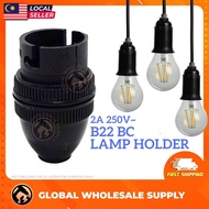 [1 / 5 PCS] B22 BC Lamp Holder Lampu Soket Mentol Light Bulb Holder BC Lamp Holder Pin B22 Lamp Hold