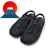 KEEN Keen UNEEK UNIQUE Sandals Sport Sandals Sport Sandals Sport Sandals Shoes Shoes Outdoor Camping Lightweight Men 1014097 (25.0 cm) Black / Black [Parallel Import].